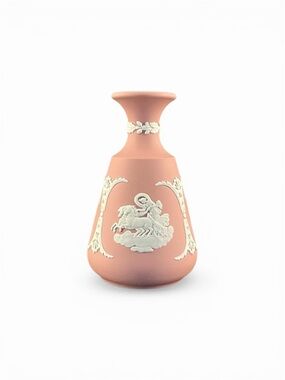 Wedgwood Jasperware Vase. Wedgwood Ballet Pink Jasperware Bud Vase.